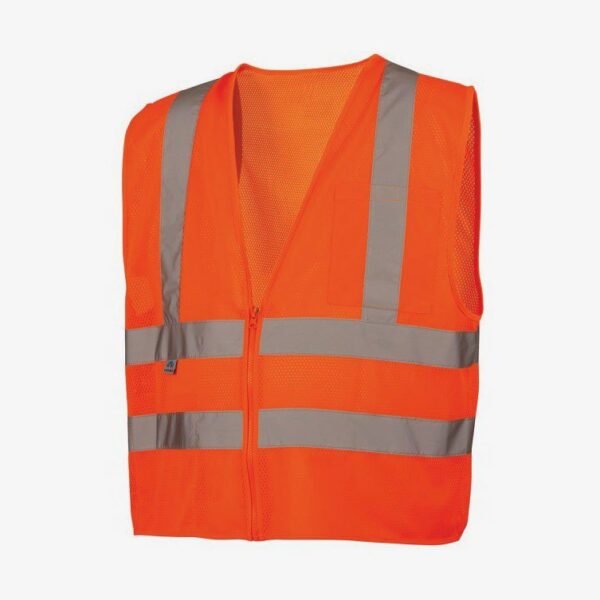 Rugged Blue ANSI Class 2 Economy Safety Vest - Image 3